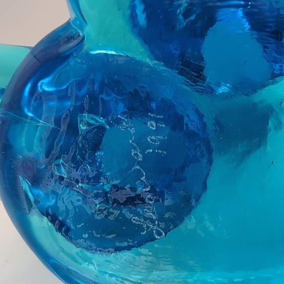 Large Leo Ward 1991 Signed Double Bluebird Blue Birds Happiness Glass Figurine - Picture 14 of 16
